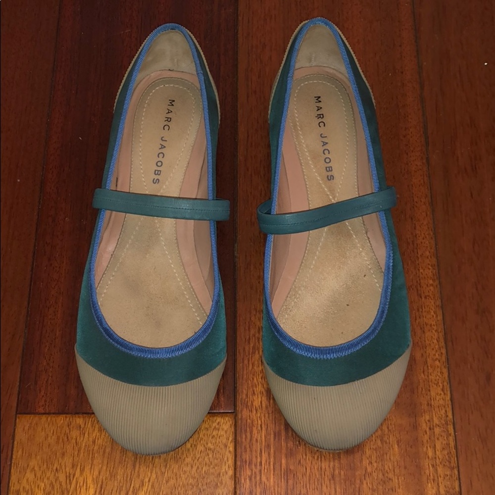 Marc Jacobs Fabric Flats With Textured Toe & Back - image 1